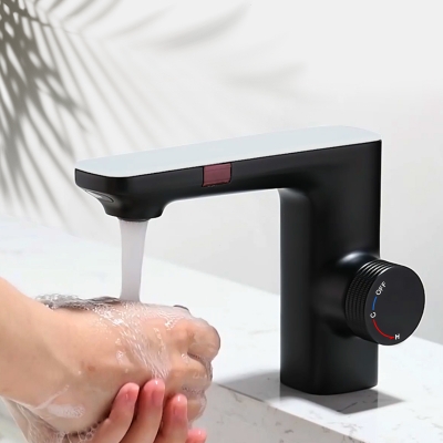 麵盆智能感應水龍頭非接觸冷熱防濺自動洗手器浴室櫃節水神器6172D